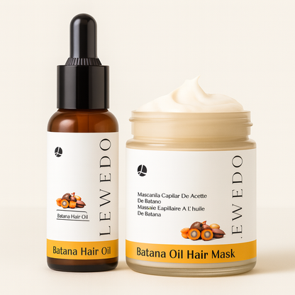 Lewedo Batana Repair Duo – Oil + Hair Butter Mask