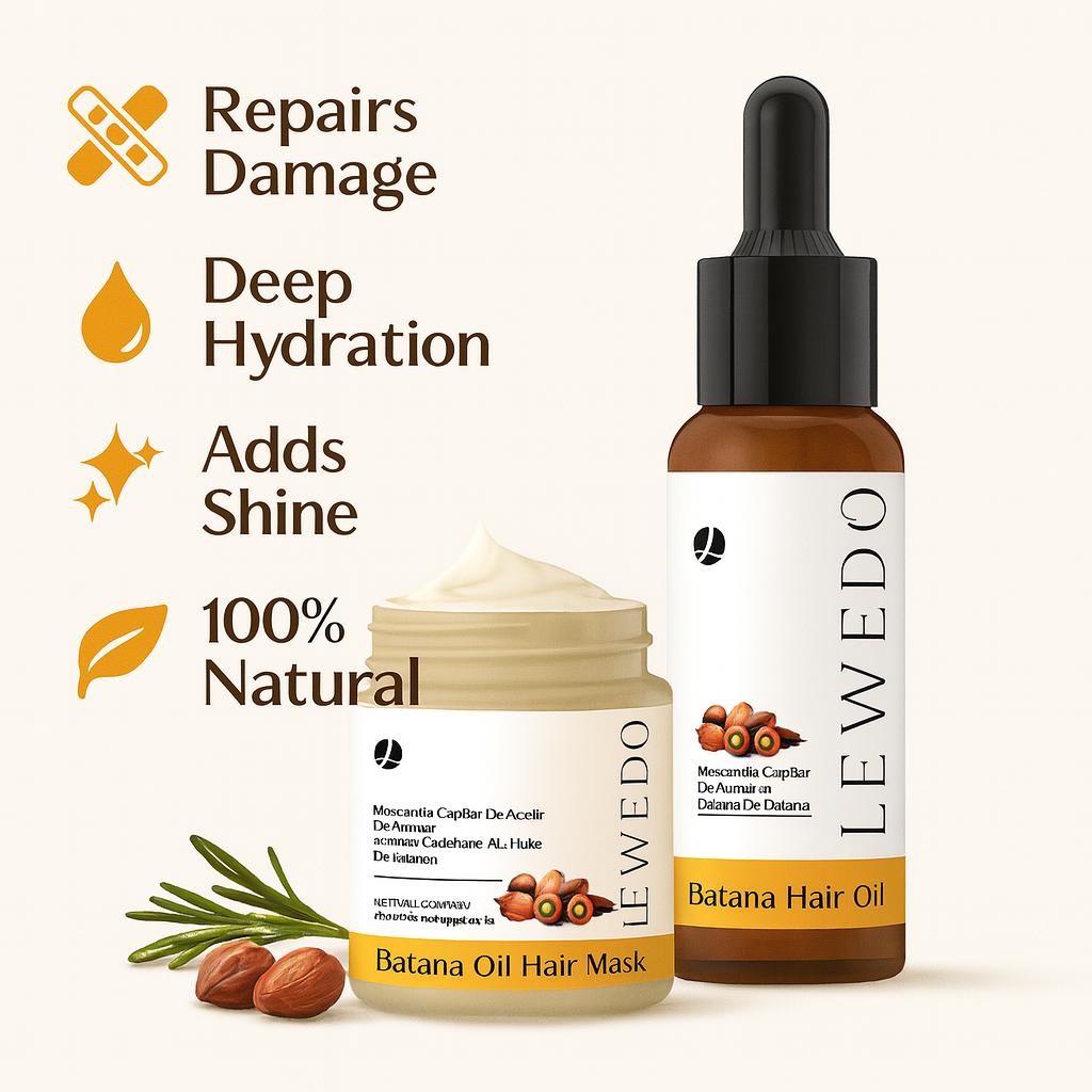 Lewedo Batana Repair Duo – Oil + Hair Butter Mask