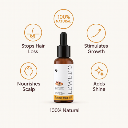 Lewedo Batana Hair Oil – 100% Natural Growth & Repair (50ml)