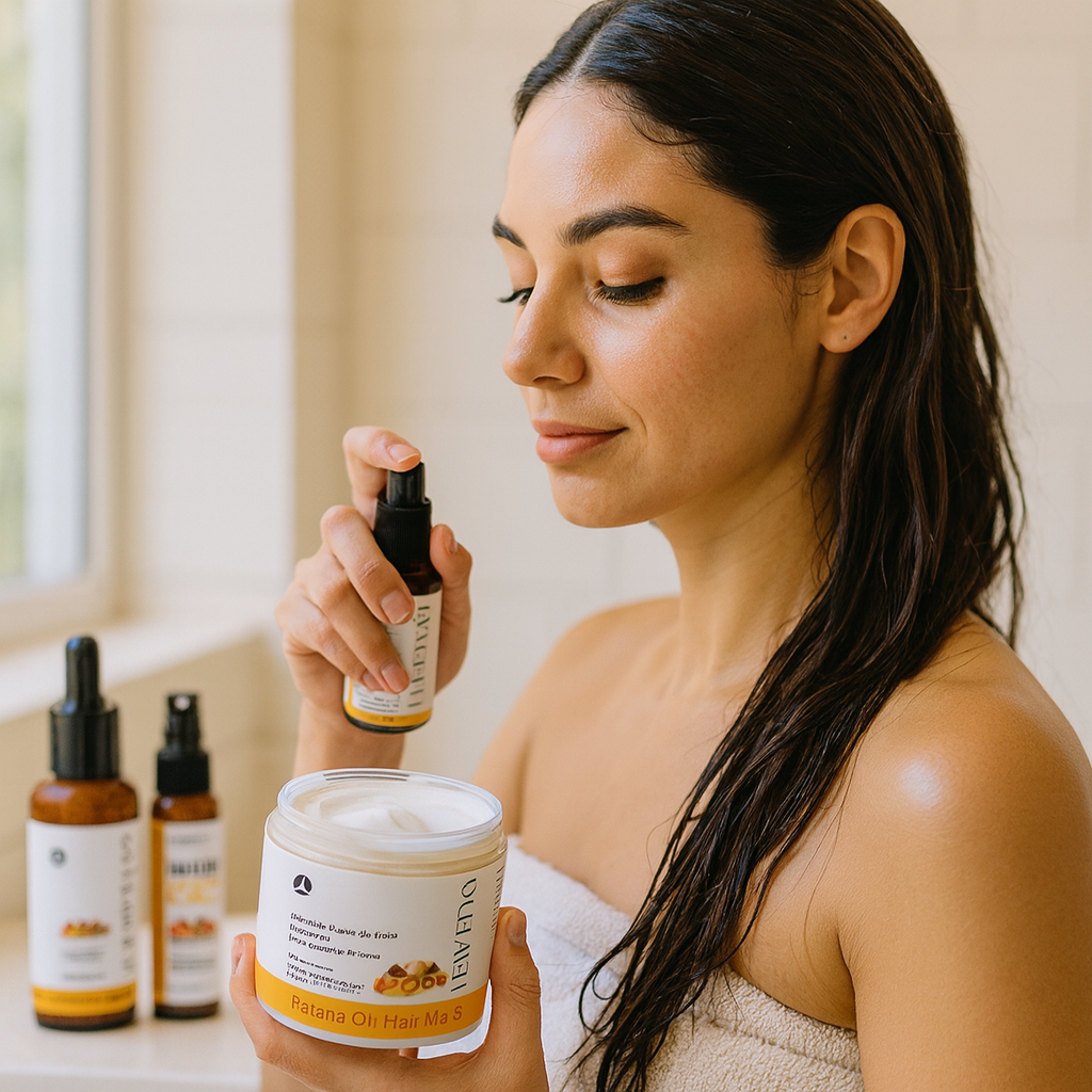 Lewedo Batana Repair & Growth Trio – Oil + Spray + Mask