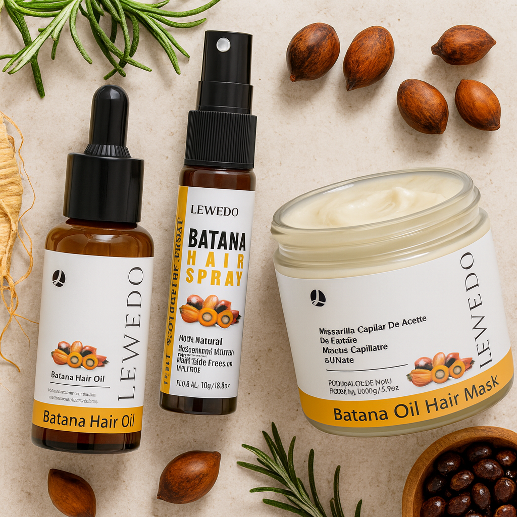 Lewedo Batana Repair & Growth Trio – Oil + Spray + Mask